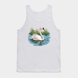 White Swan Tank Top